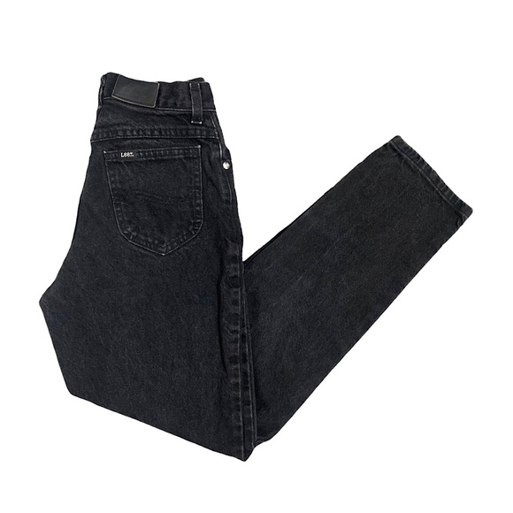 Lee Other - Vintage Lee Black Jeans Denim Tapered Slim Straight Leg Youth Kids Size 14